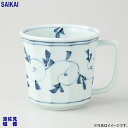 波佐見焼唐草　軽量マグ（青）（300ml）1個（箱無し）(32015）クラシノウツワ