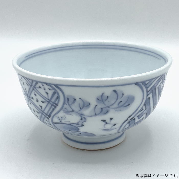 【在庫限り：即日出荷】間取地紋　軽量飯碗1個（箱無し）(33772）【送料込み価格】