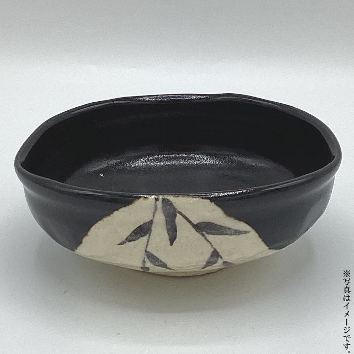 【即日出荷】源九郎窯加藤健 黒織部 茶碗1個入（木箱入）（703913）【送料込み価格】