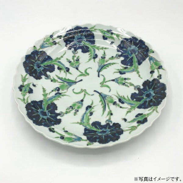 【数量限定・即日出荷】波佐見焼セージグリーン　ティープレート（直径21cm）　1枚入（化粧箱入）(20851)【送料込み価格】