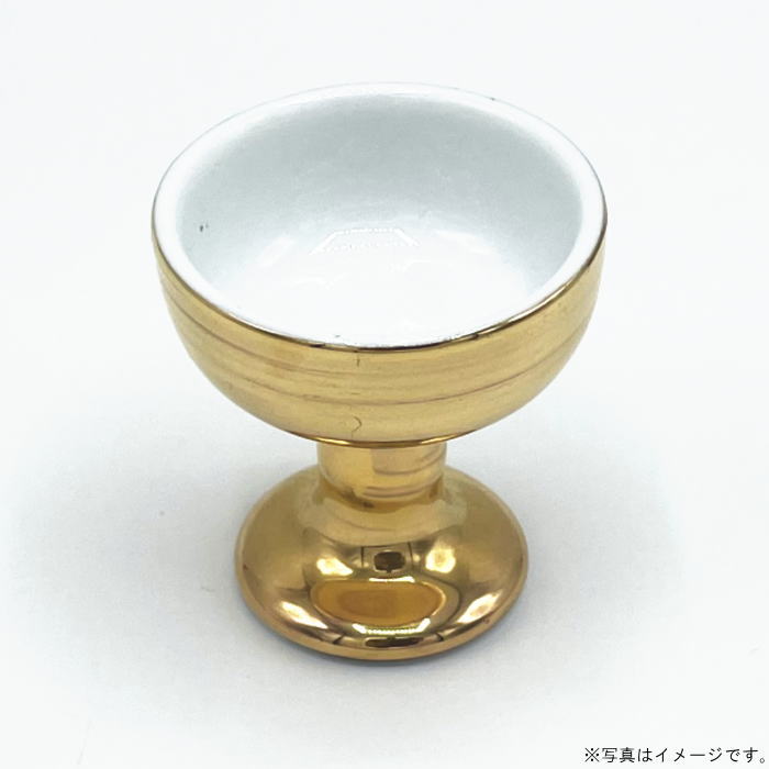 樂天商城 - 【数量限定：即日出荷】金メッキ中仏器（仏飯器）1個　（箱なし）(902498)