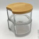 【数量限定:即日出荷】プットイットオン 二段セット(M)(箱無し)(S-5247)【ガラスの入れ物】【送料込み価格】