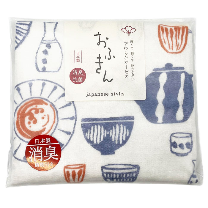 樂天商城 - 【即日出荷】やわらかガーゼのおふきん（ループ付き）＜食器＞【日本製】（箱無し）(JSO-501)【メール便発送　送料込み価格】