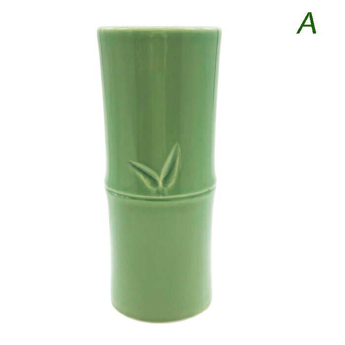 【数量限定：即日出荷】青磁　竹櫛　10号　花瓶【高さ30.2cm】1個　(905-22-73J)【箱なし】【送料込み価格】