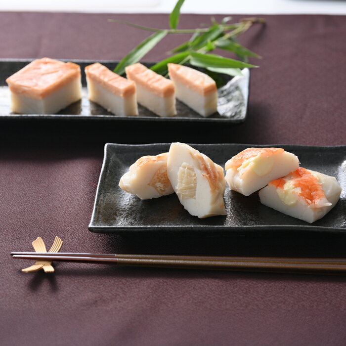 内容／ほたて・えび×各3個、鮭×2個 箱サイズ／185×274×45mm アレルゲン／卵,乳,えび 賞味期限／冷蔵30日 ほたて貝をかたどったかまぼこの中にオホーツク産の帆立貝柱がまるごと1個入った「ほたて」。 2尾のえびがのった「えび」の...