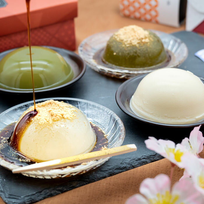 奈良亀久堂　吉野葛すいーつ（くず餅・くずぷりん）詰合せ2段（kmkd-ojg2）【メーカー直送】