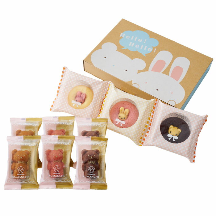 Donuts - 【選べる箱数（1～10箱）】クマ型フィナンシェ＆アニマルドーナツ9個（ORA-491）【送料込み価格】