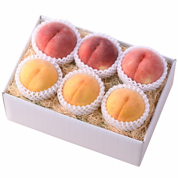 Other - 桃　食べくらべ［6玉］（fw-mms-06）【お届け期間：8月下旬〜9月上旬】【お届け日指定不可】【産地直送】