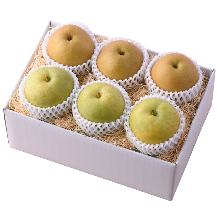 Japanese Pears - 梨　食べくらべ［6玉］（fw-nss-06）【お届け期間：9月上旬〜9月中旬】【お届け日指定不可】【産地直送】