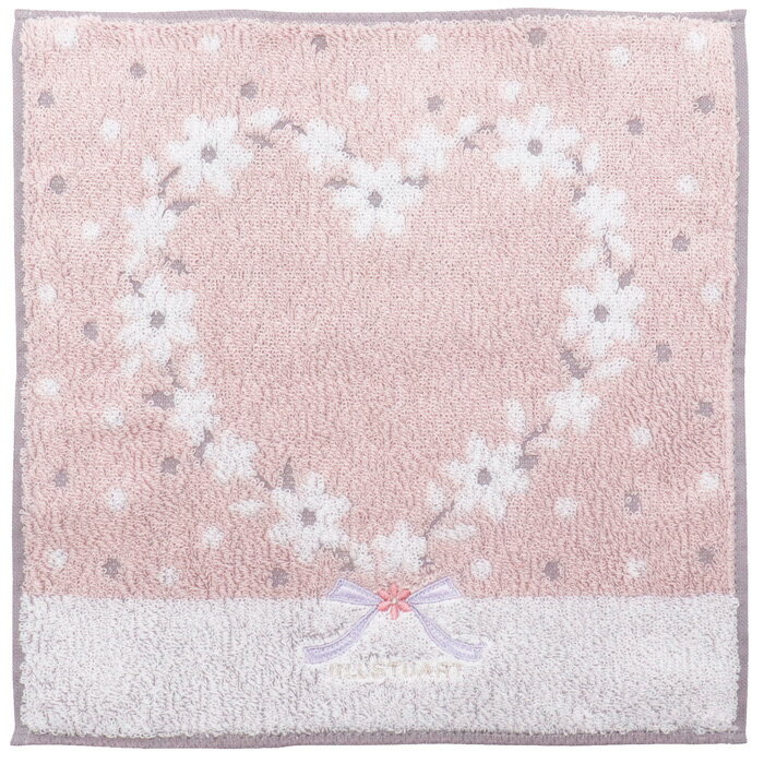 【即日出荷】ジル スチュアート クオーレタオルハンカチ(ピンク)(58-3239090)【熨斗・包装:対応不可】【専用化粧箱入り】【メール便発送 送料込み価格】