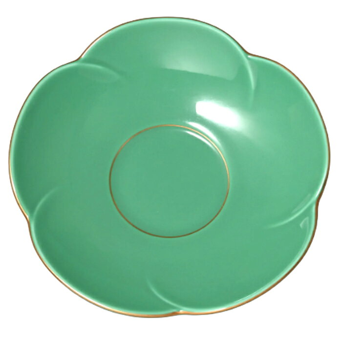 【即日出荷】香蘭社グリーン茶托（1箱：5枚入）（φ12cm）(G410-RB)（化粧箱入）【...
