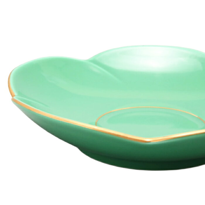 【即日出荷】香蘭社グリーン茶托（1箱：5枚入）（φ12cm）(G410-RB)（化粧箱入）【...