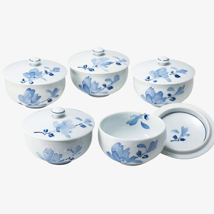 【選べる箱数（1～10箱）】中善辻が花蓋付汲出揃（蓋付湯呑5個）（11549）【送料込み価格】