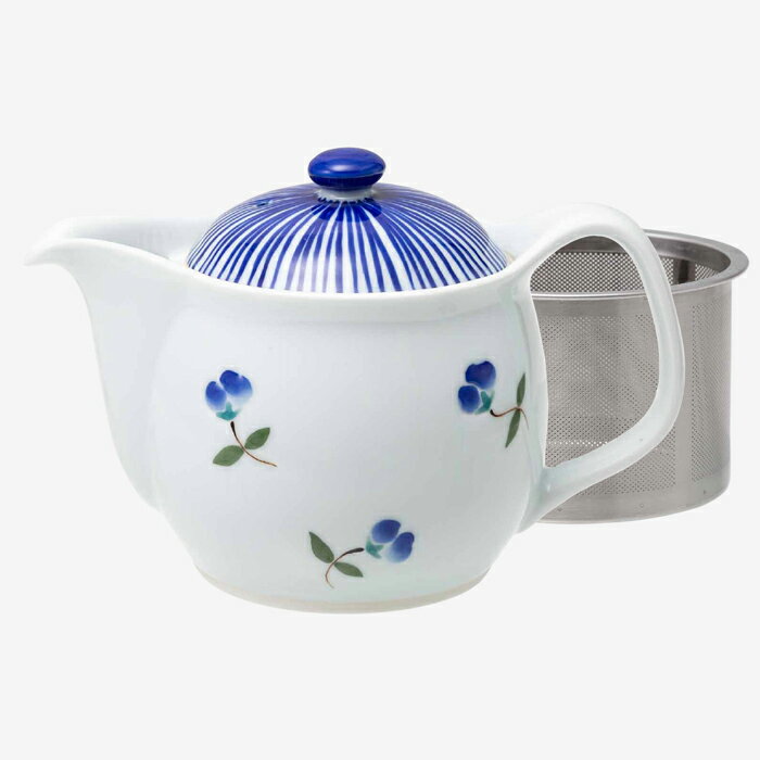 【選べる個数（1～10個）】風花　SSポットU　青（375ml）1個スーパー・ステンレス茶こし（20425）【送料込み価格】