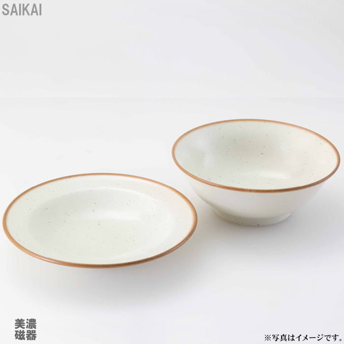 樂天商城 - 【選べる箱数（1～10箱）】ビスケ ヌードルボウル＆プレート＜白＞（色ダンボール箱入）(20633)【送料無料】