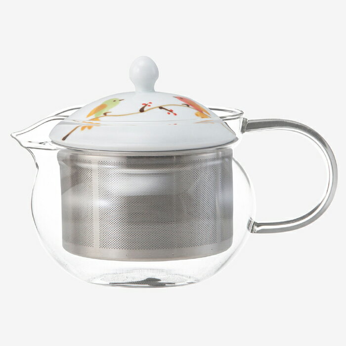Glass Teapots - 【選べる個数（1～10個）】福峰陶苑ハミング　SSガラスポット　赤（375ml）（24348）【送料込み価格】