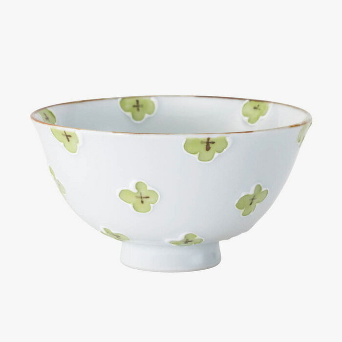 【選べる個数（1～10個）】ハナミズキ 茶碗（緑）　（250ml）(25407）【送料込み価格】