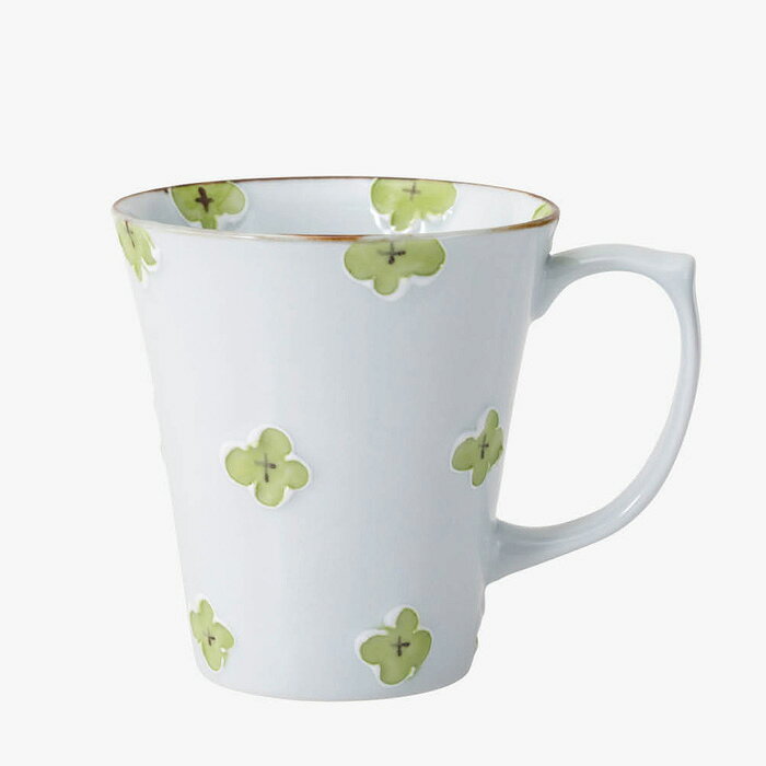 【選べる個数（1～10個）】ハナミズキ マグカップ（緑）　（275ml）(25409）【送料込み価格】