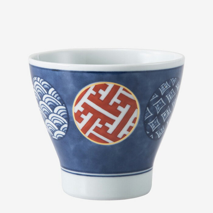 【選べる個数（1～10個）】錦丸紋 カップ（250ml）（30880）染錦文様　クラシノウツワ【送料込み価格】