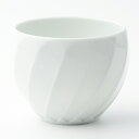 【選べる箱数(1〜10箱)】波佐見焼 一真陶苑彫刻紋 白磁カップ 斜め彫(275ml)1個(44176)【送料込み価格】