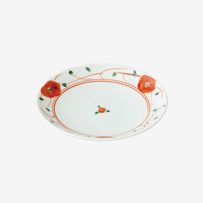【選べる枚数（1～10枚）】和山赤絵小花　3.5号皿（直径10.5cm）1枚(63282)【送料込み価格】