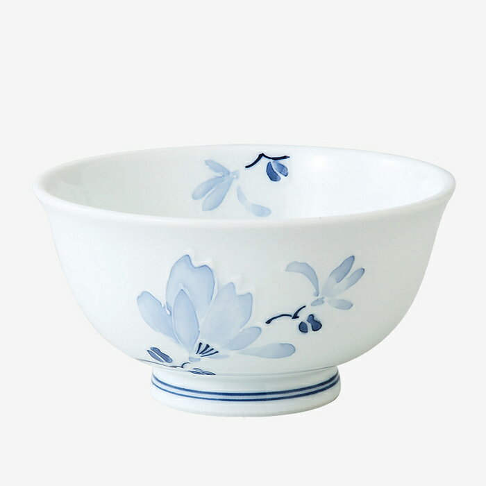 【選べる個数（1～10個）】中善辻が花　軽量飯碗（青・大)　(375ml）(73037）【送料込み価格】