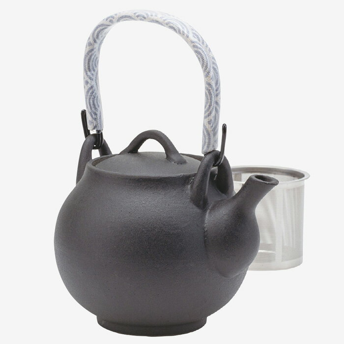 【選べる個数（1～10個）】利左エ門玄（くろ）　SS新土瓶（紅茶ポット）（750ml）スーパーステンレス茶こし（25531）【送料込み価格】