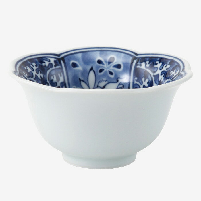Rakuten - 【選べる枚数（1～10枚）】兎濃唐草 花型小付（青）(φ9cm)(30690)クラシノウツワ【送料込み価格】