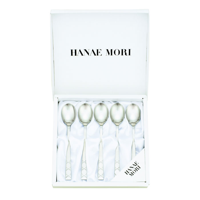 砂糖匙 - 【選べる箱数（1～10箱）】ハナエモリコーヒースプーン5Pセット【カトラリー】（MF40-S5）【送料込み価格】