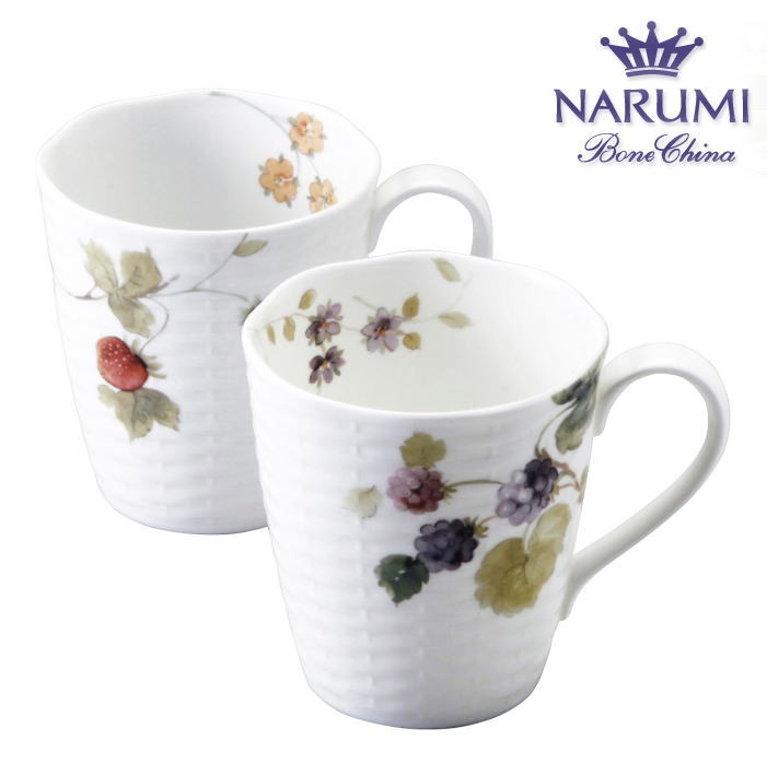 ナルミ　ルーシーガーデンペアマグ（96011-21903P）【送料込み価格】