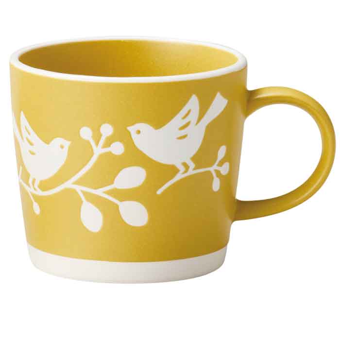 樂天商城 - 【選べる個数（1～10個）】ナチュル マグカップ＜バード　YE＞（20675）【送料込み価格】