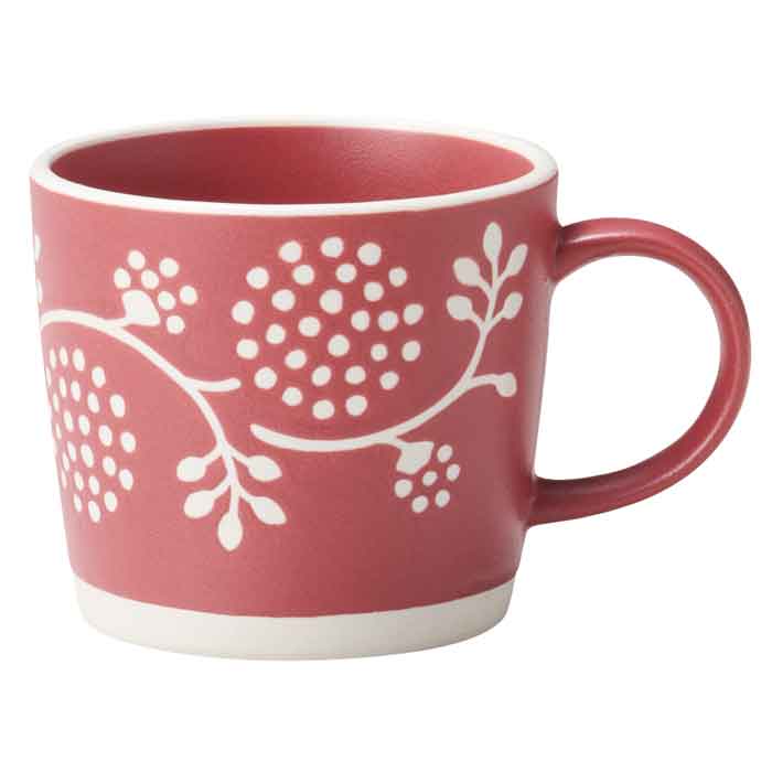 【選べる個数（1～10個）】ナチュル マグカップ＜フラワー　PK＞（20677）【送料込み価格】