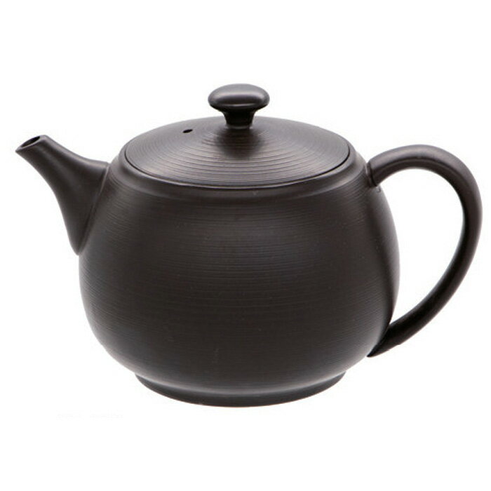 【即日出荷】常滑焼竹春（ちくしゅん）　30号黒燻ポット540ml　さわやかアミ(常滑6-459)【送料込み価格】