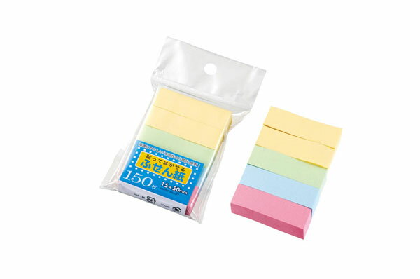 No.14 ふせん紙15×50mm(パステルアソート) 150枚×5冊/付箋/ポスト・イット echo1199-306Y【メール便対応 一個口で5個まで同梱可】...