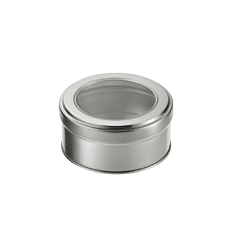 【セット売り】10個セット ギフト缶 丸形 窓付 収納缶　echo2299-275AR【t5】