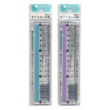 【セット売り】10個セット すべらない定規15cm nakatoshi434-SRAR【メール便対応一個口で2セット（20個）まで同梱可】【t5】