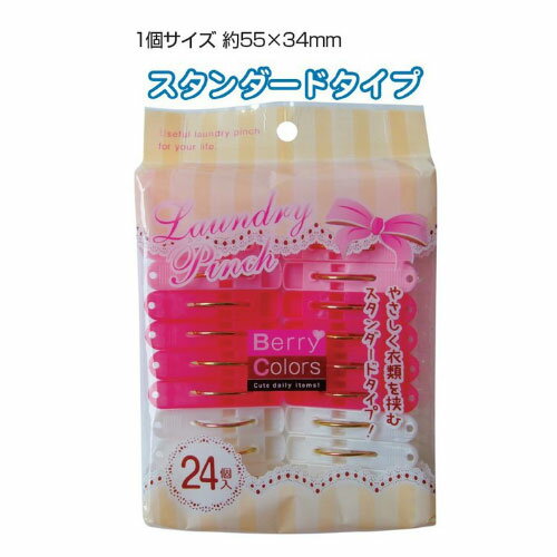 Berry Colors ランドリーピンチ 24個入り 洗濯バサミ seiwa38-805AK【t5】