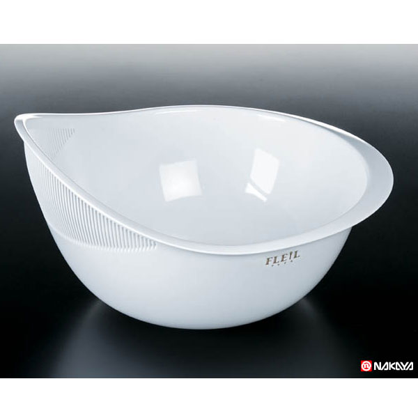 フレイユ水切りボウル ホワイト 琺瑯のようなホワイト nakayaK538-1S【t5】