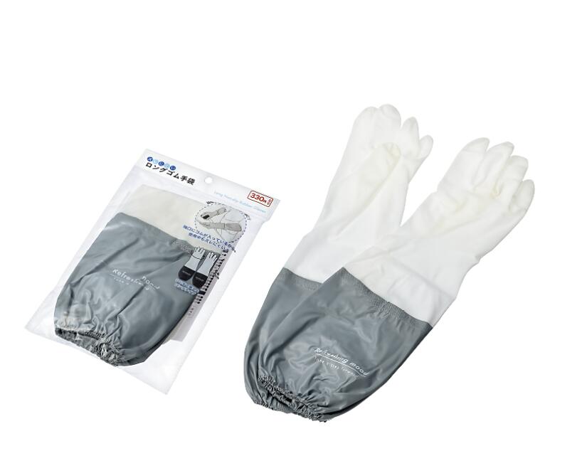Rakuten - 【セット売り】8個セットズレにくいロングゴム手袋 echo0206-298【t5】