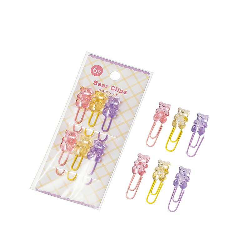 Rakuten - 【セット売り】10個セット クマクリップ6P echo1165-614AR【t5】