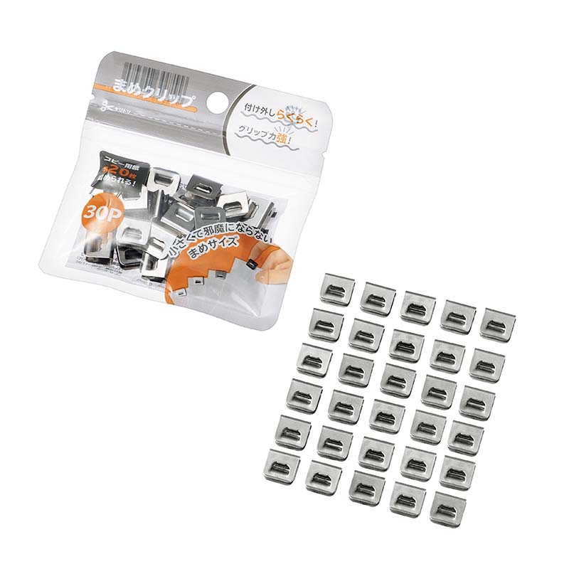 【セット売り】10個セット まめクリップ ペーパークリップミニクリップ echo1165-605AR【t5】