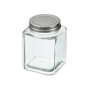 【セット売り】6個セット フタ付ガラス瓶(角型)500ml echo2206-433【t5】