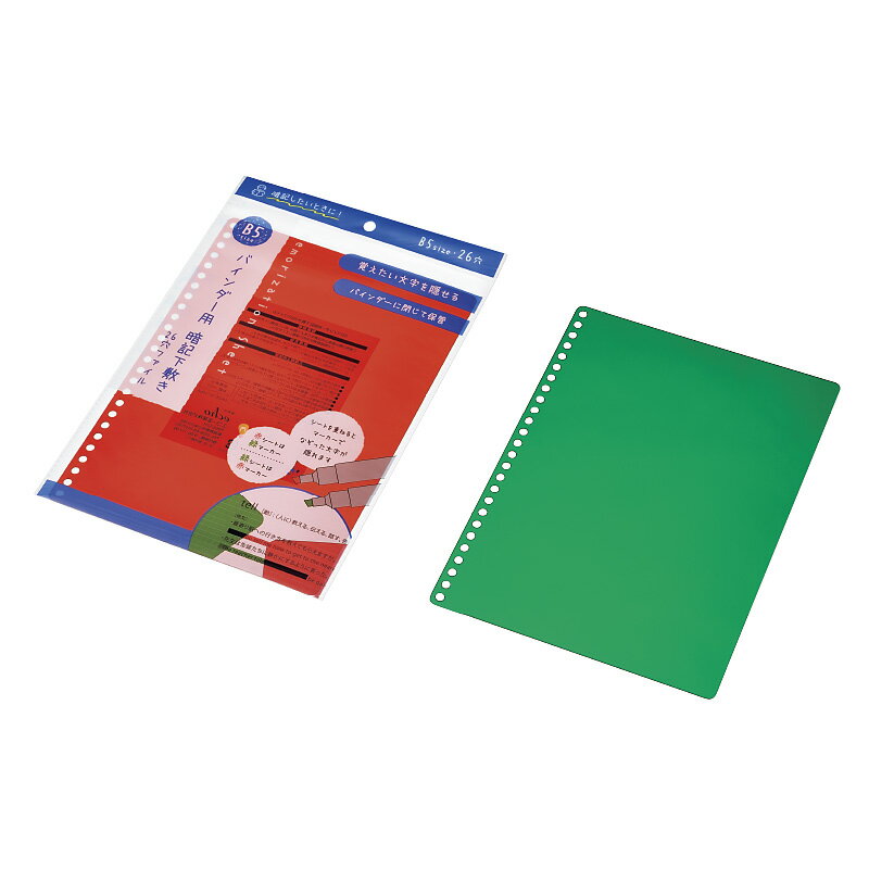 【セット売り】10個セット B5バインダー用暗記下敷き 26穴ファイル echo1106-559AR【t5】