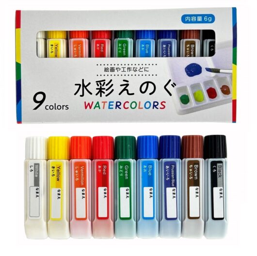 Rakuten - 【セット売り】10個セット 水彩絵の具 9色セット えのぐ parl001-CR-3702AR【t5】