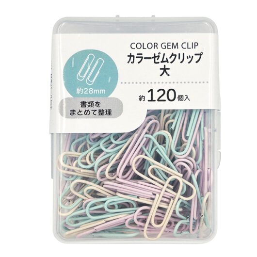 【セット売り】10個セット カラーゼムクリップ(大)28mm 約120P parl001-CR-3753AR【t5】