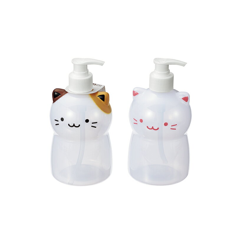【セット売り】6個セット アニマルポンプボトル 500ml （ねこ） echo2255-517【t5】のサムネイル
