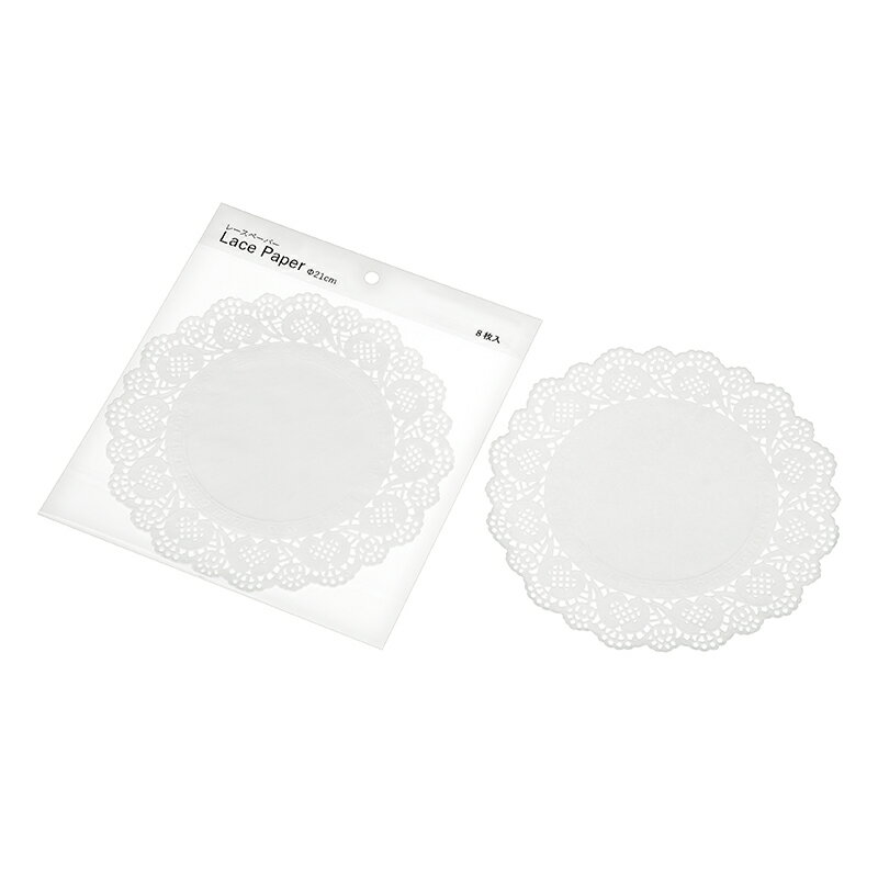 Rakuten - 【セット売り】10個セット レースペーパー Φ21cm 8枚入 お菓子の下に敷いたりラッピングに echo0755-252AR【t5】