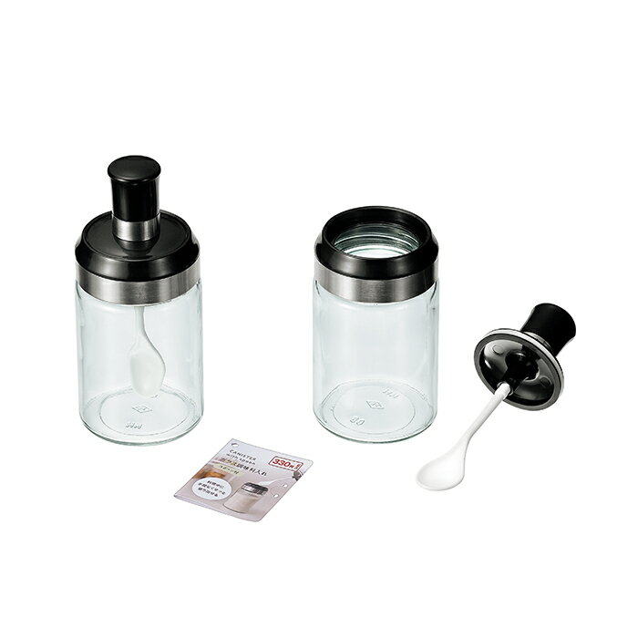 【セット売り】10個セット　ガラス調味料入れ（スプーン付） echo0449-366【t5】