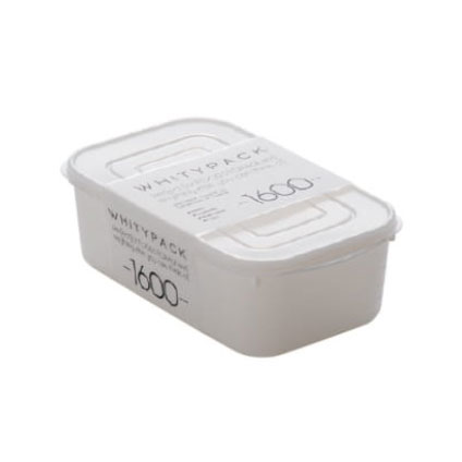 乐天商城 - 【セット売り】12個セット ホワイティパック1600 ホワイト フタ付保存容器食品保存容器プラスチック容器フードストッカー yamada1540AK【t5】