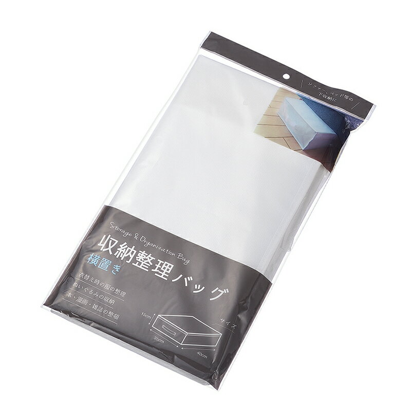 【セット売り】10個セット 収納整理バッグ（横置き）　クローゼット収納ケース　echo2299-151AR【t5】